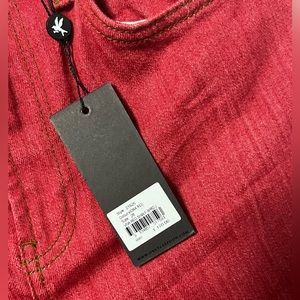 One Teaspoon size 26 red high waisted skinny jeans new with tag never been worn.